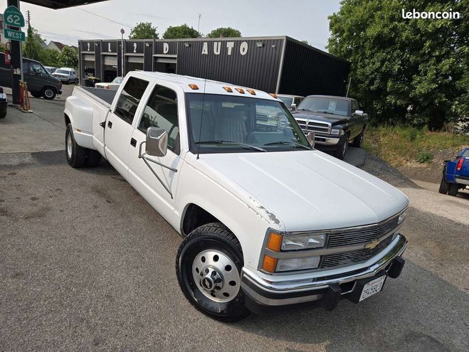 Chevrolet Silverado C3500 Dually 6.5 V8 Turbo Diesel crew ca Blanc de 1993