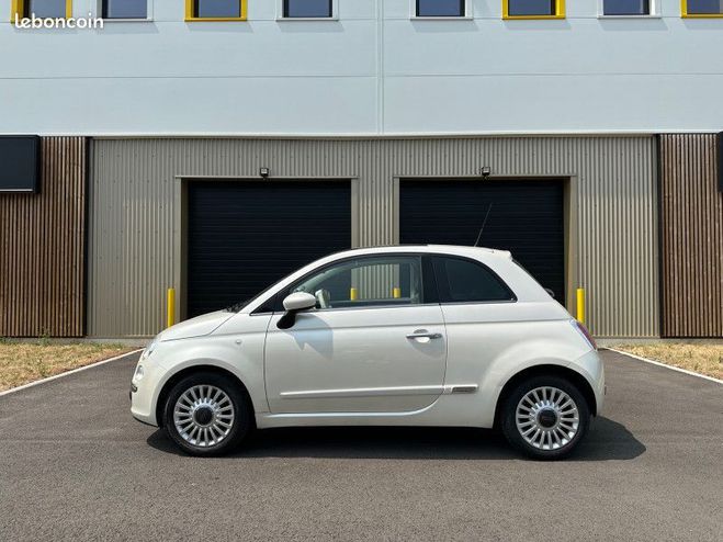 Fiat 500 1.4 16V 100CH LOUNGE DUALOGIC GPS Blanc de 2009