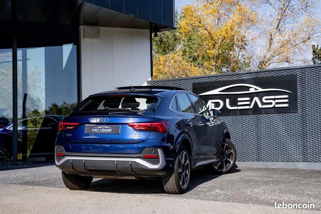 Audi Q3 Sportback 45 tfsie 245 s line leasing 49 Bleu de 2021