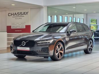  Voir détails -Volvo V60 II (2) T6 AWD HYBRIDE RECHARGEABLE 253 C à Tours (37)