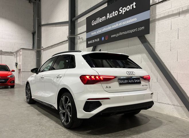 Audi A3 Sportback 40 TFSI e 204 cv S line S-tron Blanc de 2021
