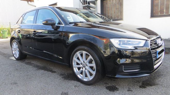 Audi A3 Sportback 2.0 TFSI 190 S tronic 7 Quattr noir de 2017