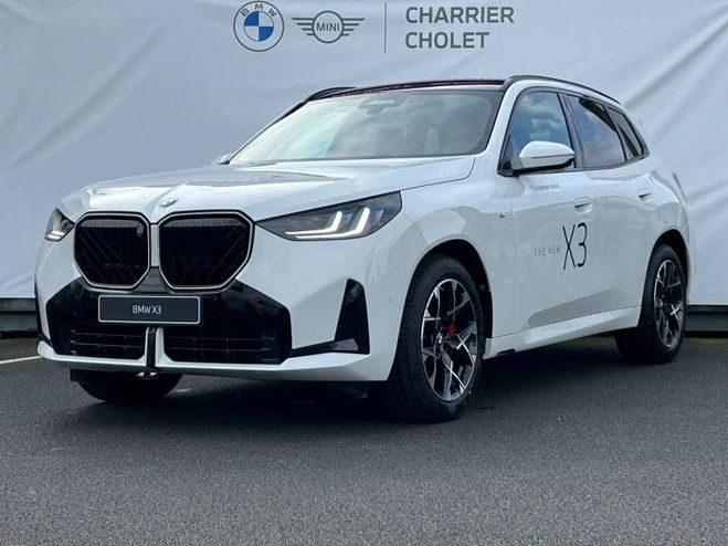 BMW X3 xDrive20 208ch M Sport Blanc de 2025