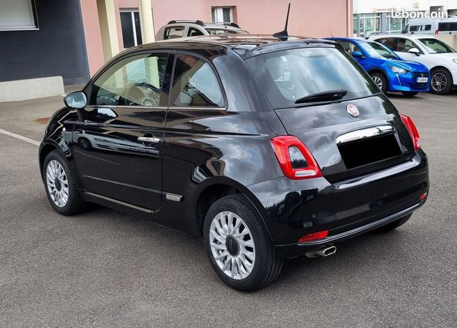 Fiat 500 1.2 lounge 69cv Noir de 2020