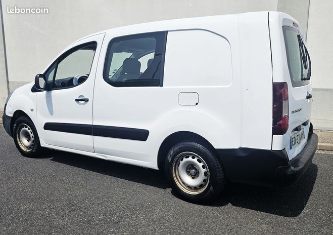 Peugeot Partner l2 1.6 hdi 90 5 places cabine approfondi Blanc de 2016