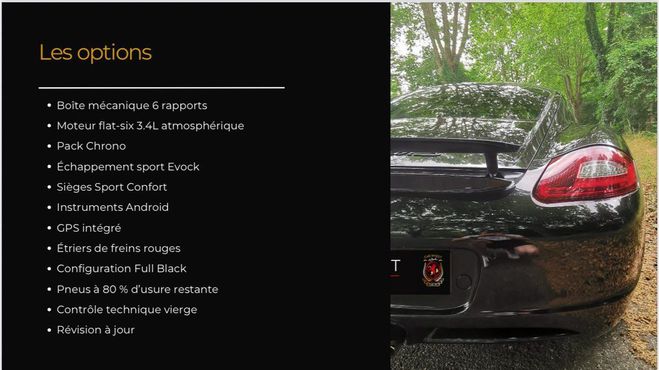 Porsche Cayman s Noir de 2006