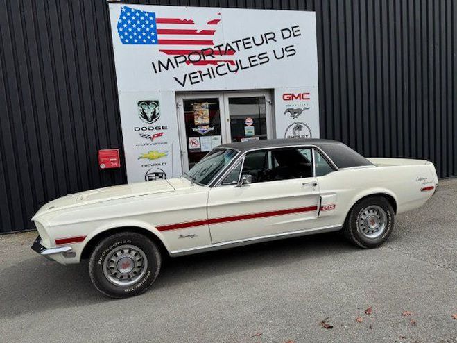 Ford Mustang GT/CS 302-4V CODE J Blanc Verni de 1968