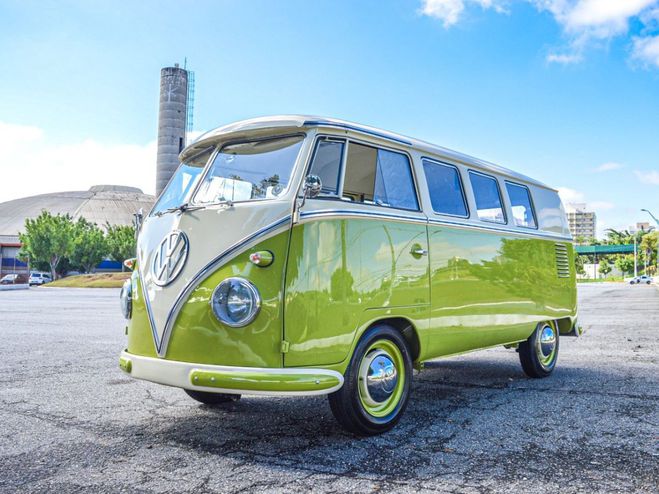 Volkswagen Combi T1 11 Fentres restauration complte Vert de 1961