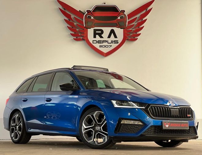 Skoda Octavia RS 2.0 TDI 200 4X4 DSG7 SW Bleu Fonc Mtallis de 2021