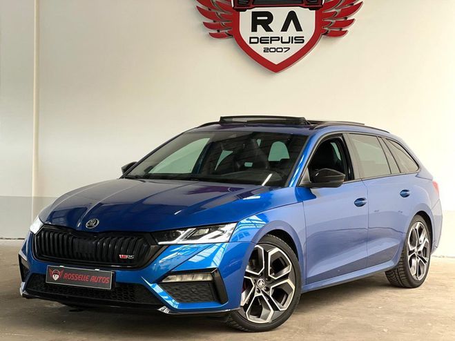 Skoda Octavia RS 2.0 TDI 200 4X4 DSG7 SW Bleu Fonc Mtallis de 2021