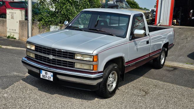 Chevrolet Silverado V8 5.7L Simple Cabine Benne Longue Gris mtal de 1993