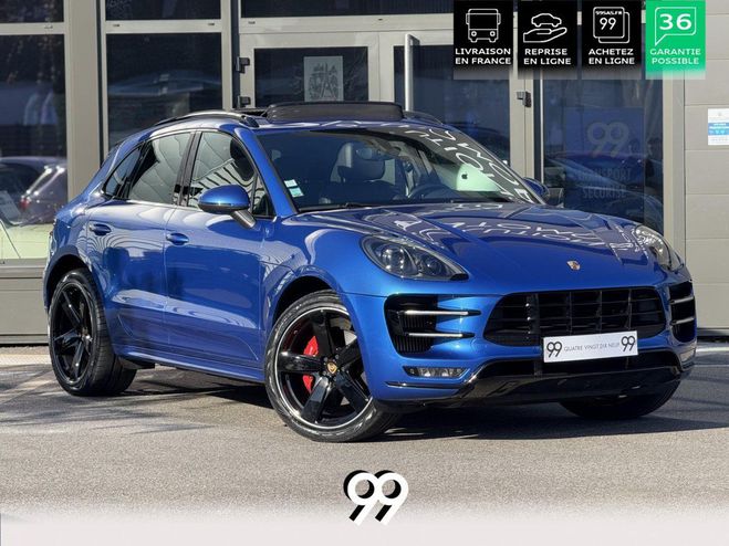 Porsche Macan TURBO 400CH CarPlay ECHAP SPORT TO CHRON BLEU FONCE de 2014