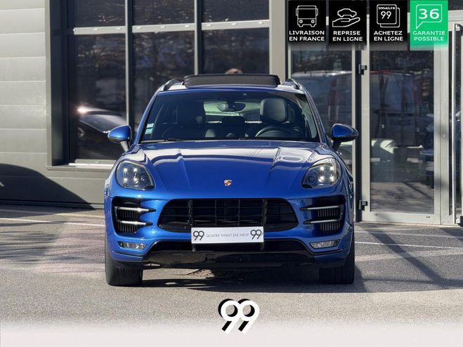 Porsche Macan TURBO 400CH CarPlay ECHAP SPORT TO CHRON BLEU FONCE de 2014