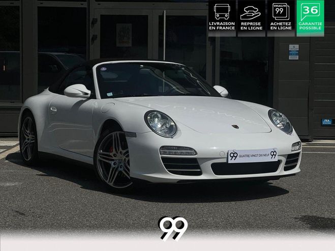 Porsche 911 Cabriolet 3.8i - BV PDK TYPE 997 II 2009 BLANC CARRARA de 2009
