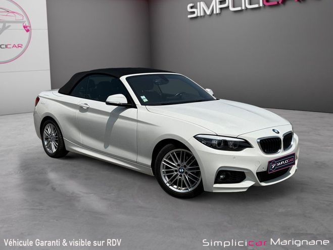 BMW Serie 2 CABRIOLET F23 218d 150 ch BVA8 M Sport-A Blanc de 2018