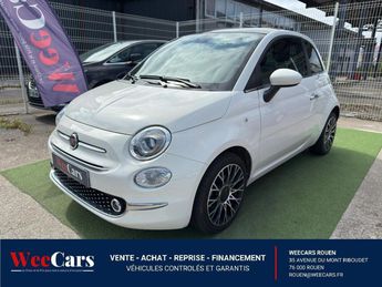  Voir détails -Fiat 500 HYBRID MHEV 1.0 CLUB 70 ch à Rouen (76)
