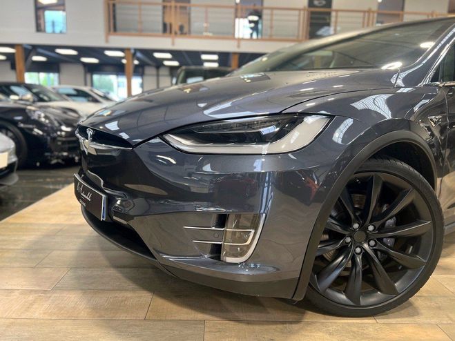 Tesla Model X P90D DUAL MOTOR 525CH - SUPERCHARGER A V Gris Fonc Mtallis de 2017
