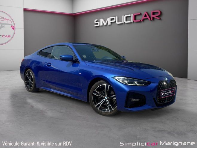BMW Serie 4 COUPE G22 420d xDrive 190 ch BVA8 M Spor Bleu de 2021
