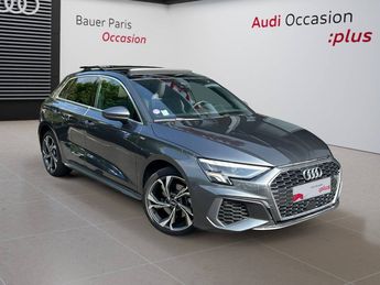  Voir détails -Audi A3 Sportback 40 TFSIe 204 S tronic 6 S Line à Nanterre (92)