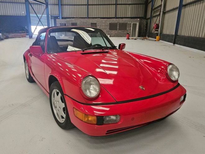 Porsche 911 CARRERA 2 - Type 964 [ 1990 ] Cabriolet ROUGE de 1990