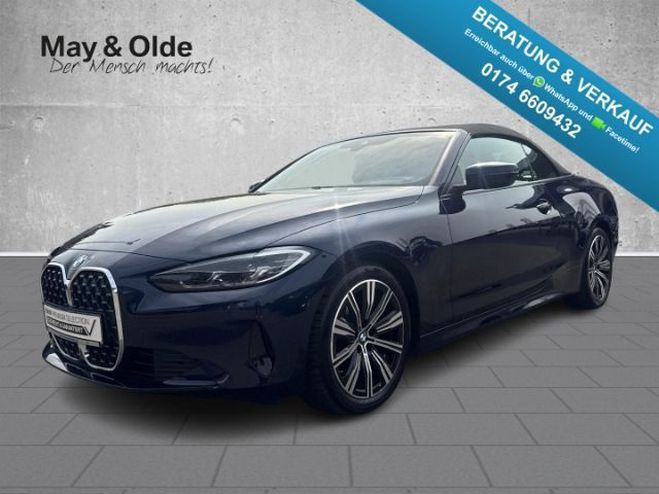 BMW Serie 4 420 i Cabrio Aut. LED Navi Kamera Leder Bleu Peinture Mtallise de 