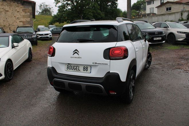 Citroen C3 Aircross SHINE BLUE HDI 120 CV GPS 3D CA Blanc Cristal de 2019