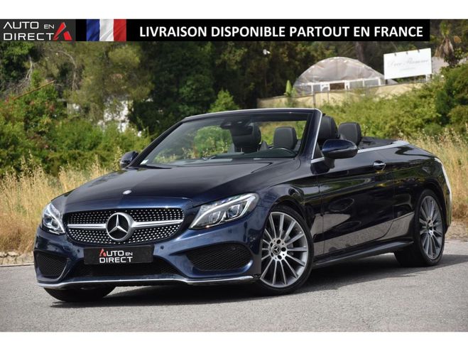 Mercedes Classe C Cabriolet 220 d - BVA 9G-Tronic - BM 205 Bleu fonc de 2017