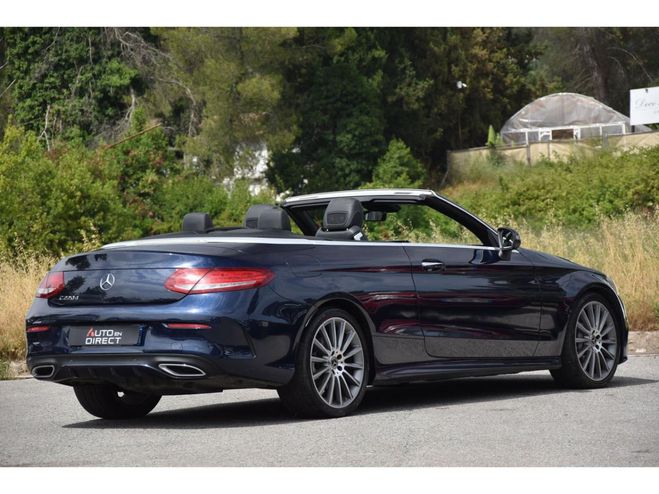 Mercedes Classe C Cabriolet 220 d - BVA 9G-Tronic - BM 205 Bleu fonc de 2017