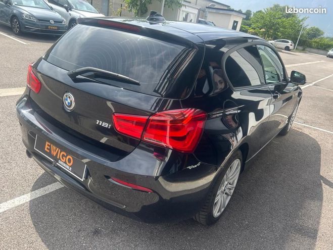 BMW Serie 1 5 118 I 135CH RADARS AV-AR   SUIVI COMPL Noir de 2016