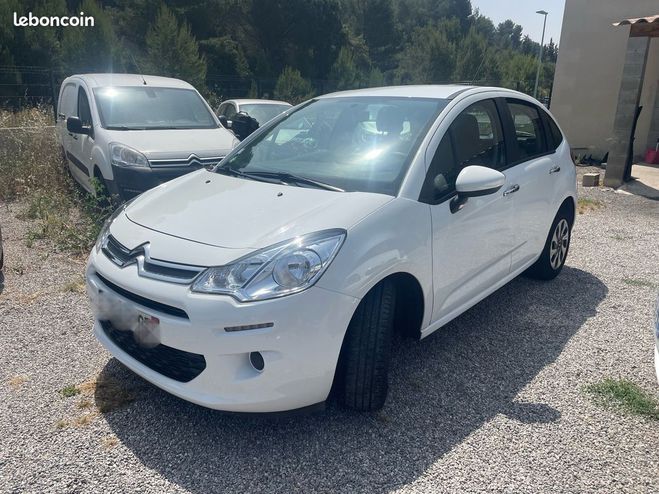 Citroen C3 1.2 vti 68 ch 4cv ct ok Blanc de 2015
