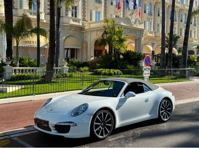 Porsche 911 (991) CABRIOLET 3.4 350 CARRERA PDK BLANCHE de 2014
