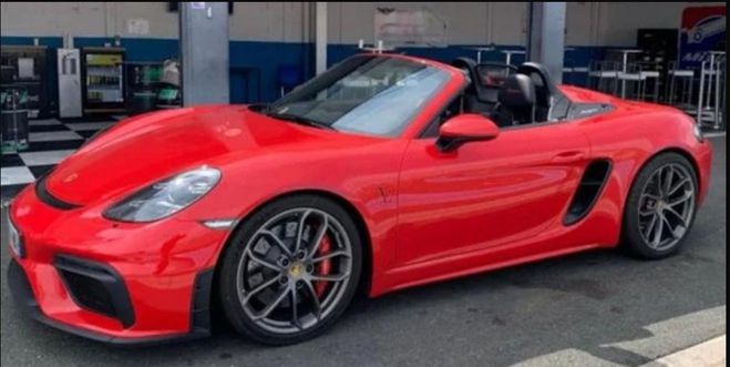 Porsche 718 spyder boxster ges 918 configuration usi Rouge de 2020