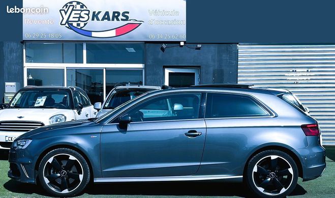 Audi A3 2.0 TDI 184ch S-lINE QUATTRO S TRONIC6 Gris de 2013