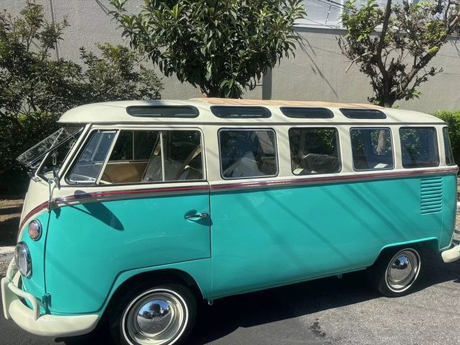 Volkswagen Combi T1 Replica Samba 23 Fentres Vert de 1973