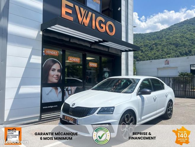 Skoda Octavia 2.0L TSI 245CH RS APPLE CARPLAY   CAMERA Blanc de 2018