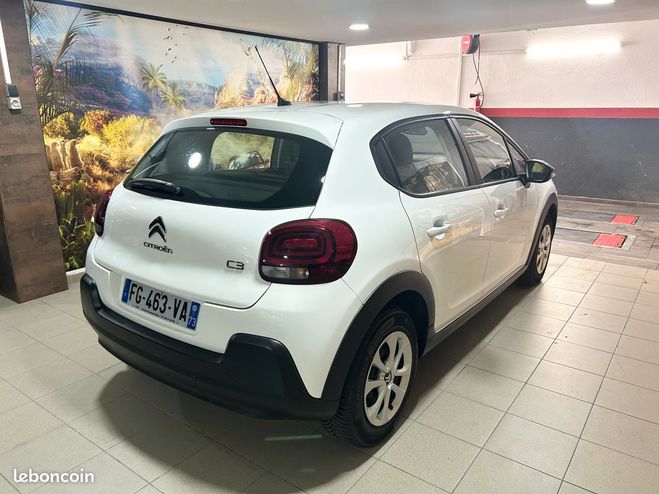 Citroen C3 III 1.2 VTi 82 cv 2 PLACES TVA RCUPRAB Blanc de 2019