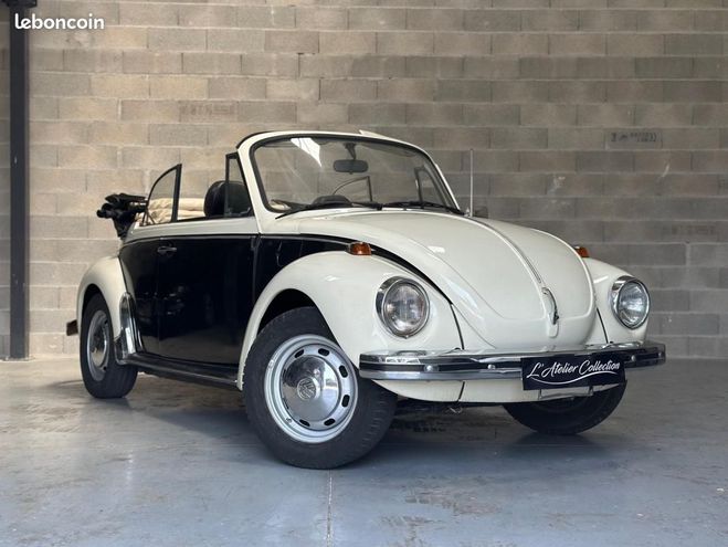 Volkswagen Coccinelle Cabriolet Vintage Blanc de 1971