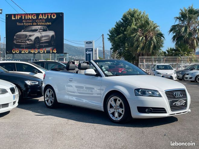 Audi A3 Cabriolet 2.0 TDi 140ch Ambition Blanc de 2010