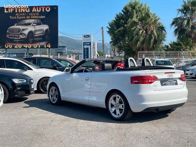 Audi A3 Cabriolet 2.0 TDi 140ch Ambition Blanc de 2010