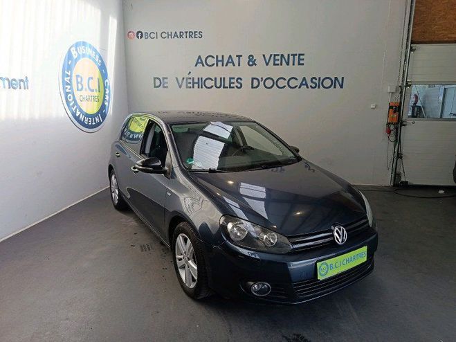Volkswagen Golf VI 1.6 TDI 105CH BLUEMOTION FAP MATCH 5P Bleu de 2012
