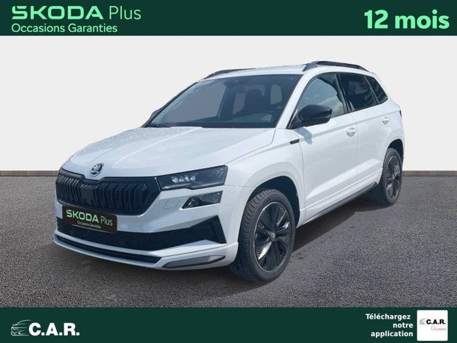 Cliquer pour voir la photo suivante Skoda Karoq 1.5 TSI Evo 2 150 ch ACT DSG7 Sportline Blanc de 2025