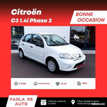  Voir détails -Citroen C3 1.4i Phase 2 GNV 75ch Crit'air 1 à Sarreguemines (57)