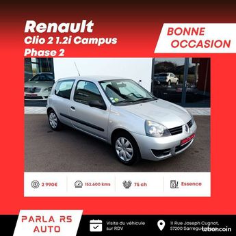  Voir détails -Renault Clio 2 1.2i 16V Campus Phase 75ch à Sarreguemines (57)