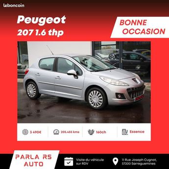  Voir détails -Peugeot 207 1.6 thp 160ch Bote manuelle 6 vitesses à Sarreguemines (57)