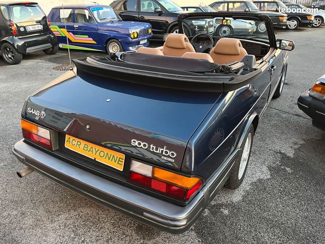 Saab 900 classic turbo 16 175 cv cabriolet Bleu de 1991