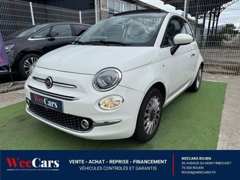  Voir détails -Fiat 500 C 1.2i Cabriolet 69 Lounge à Rouen (76)