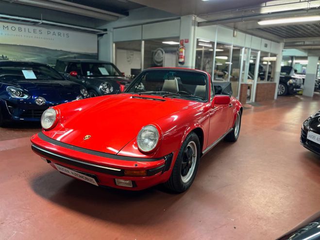 Porsche 911 3.2 Cabriolet Rouge Indien de 1986