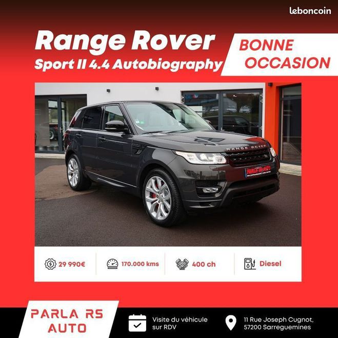 Land rover Range Rover Sport II 4.4 SDV8 Autobiography 400ch bo  de 2015
