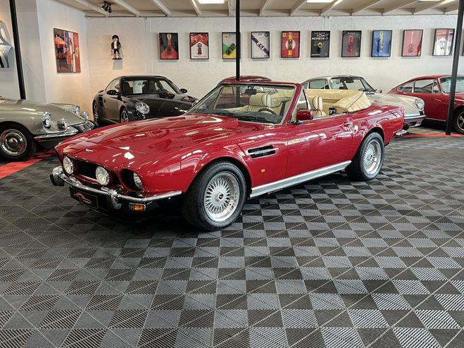 Aston martin V8 Vantage Volante Srie 2 MK2 POW Rouge de 1989