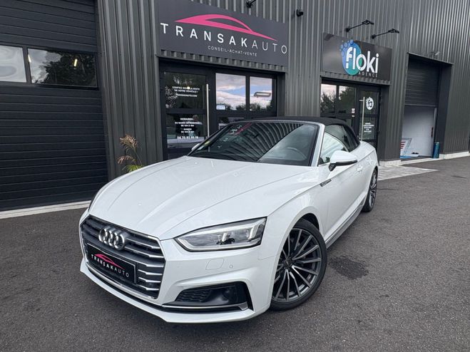 Audi A5 cabriolet 2.0 tdi 190 s tronic 7 line av BLANC de 2017